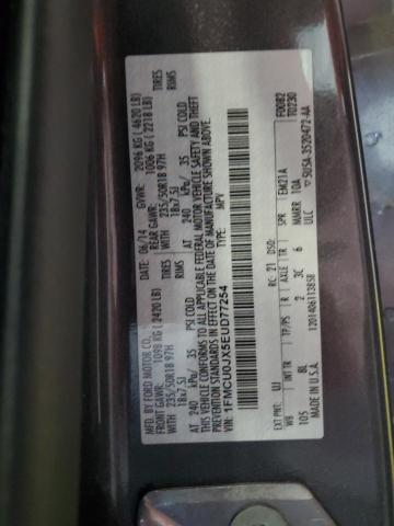 1FMCU0JX5EUD77254 - 2014 FORD ESCAPE TITANIUM GRAY photo 13