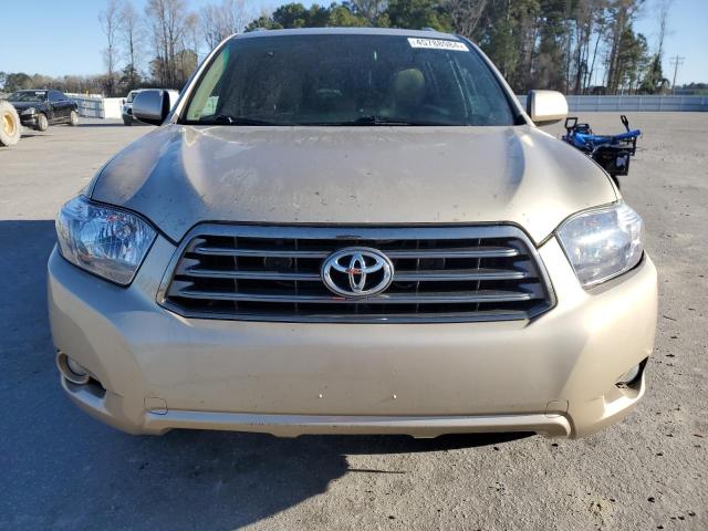 JTEDS43A282042558 - 2008 TOYOTA HIGHLANDER SPORT GOLD photo 5