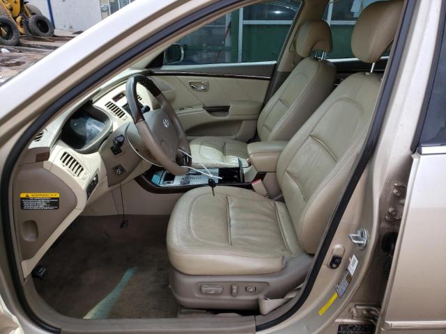 KMHFC46F89A360348 - 2009 HYUNDAI AZERA SE GOLD photo 7