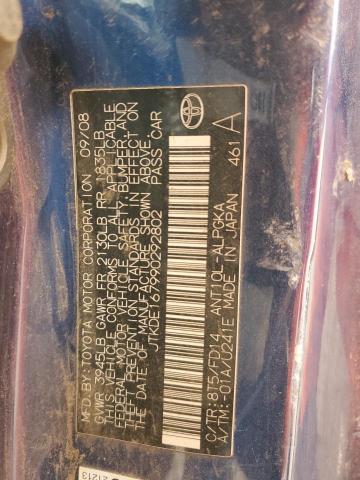 JTKDE167990292802 - 2009 TOYOTA SCION TC ლურჯი ფოტო 12