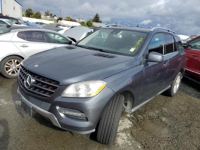 4JGDA5HB3DA162072 - 2013 MERCEDES-BENZ ML 350 4MATIC GRAY photo 1