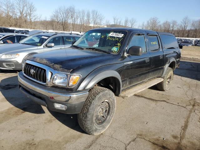 5TEHN72N23Z255436 - 2003 TOYOTA TACOMA DOUBLE CAB BLACK photo 1