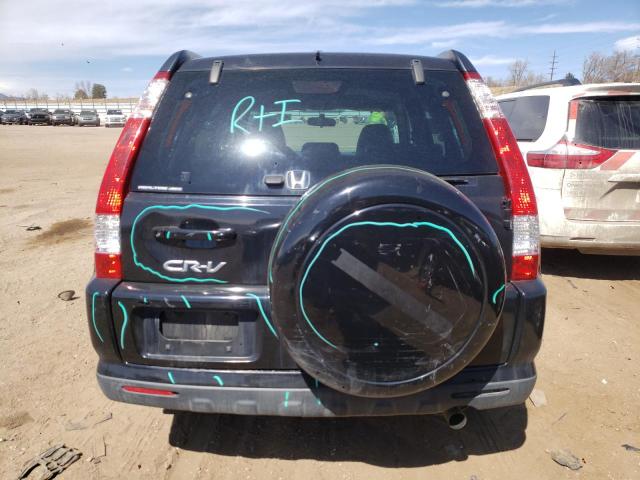 JHLRD78976C058690 - 2006 HONDA CR-V SE BLACK photo 6