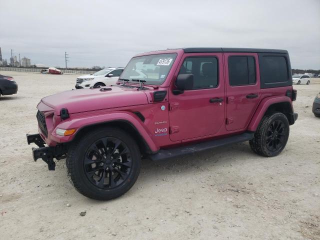 1C4JJXP68MW852703 - 2021 JEEP WRANGLER U SAHARA 4XE PINK photo 1