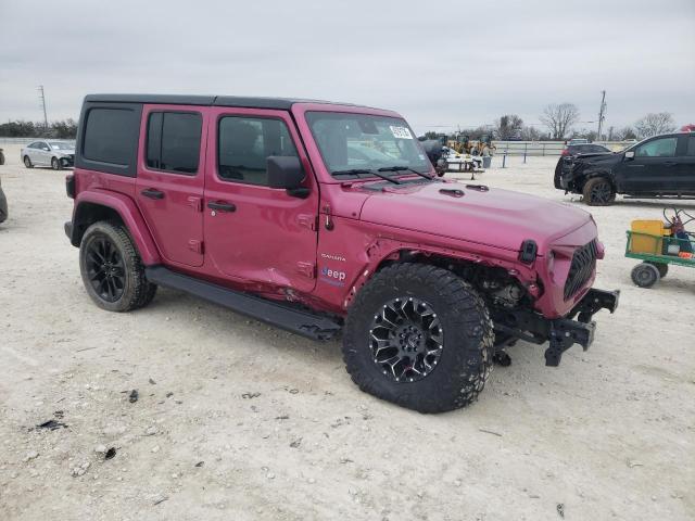 1C4JJXP68MW852703 - 2021 JEEP WRANGLER U SAHARA 4XE PINK photo 4