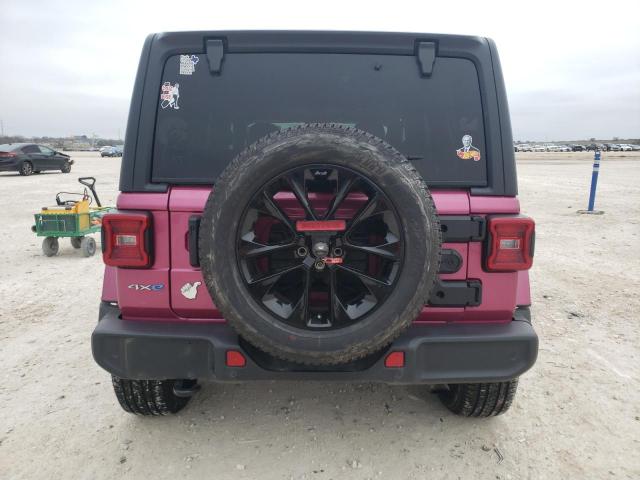 1C4JJXP68MW852703 - 2021 JEEP WRANGLER U SAHARA 4XE PINK photo 6