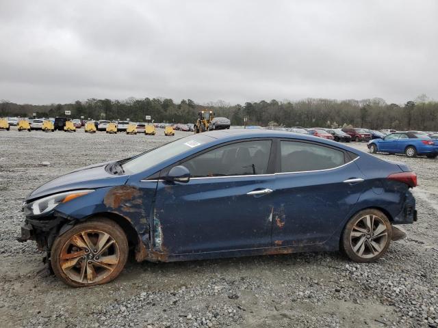 KMHDH4AEXEU105085 - 2014 HYUNDAI ELANTRA SE BLUE photo 1