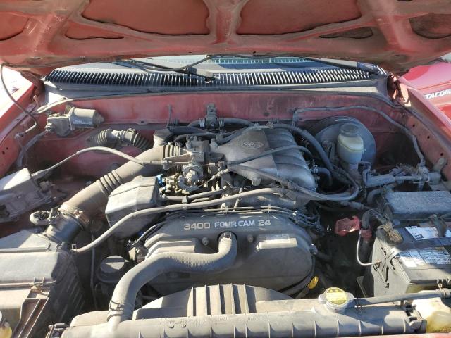 5TEGN92N42Z050058 - 2002 TOYOTA TACOMA DOUBLE CAB PRERUNNER RED photo 11