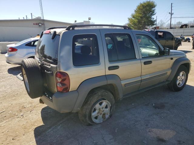 1J4GK48K36W106674 - 2006 JEEP LIBERTY SPORT TAN photo 3