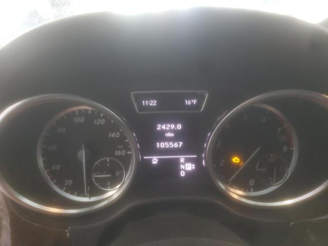 4JGDA5HB6CA031975 - 2012 MERCEDES-BENZ ML 350 4MATIC BLACK photo 9