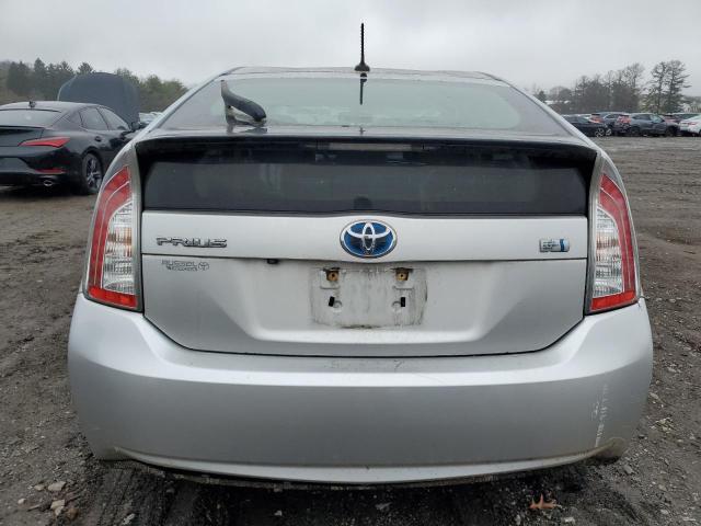 JTDKN3DU0D1646471 - 2013 TOYOTA PRIUS SILVER photo 6