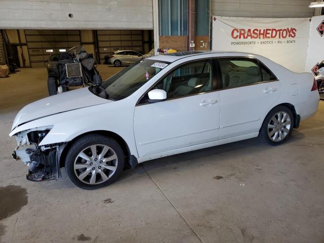 1HGCM66526A055402 - 2006 HONDA ACCORD EX WHITE photo 1