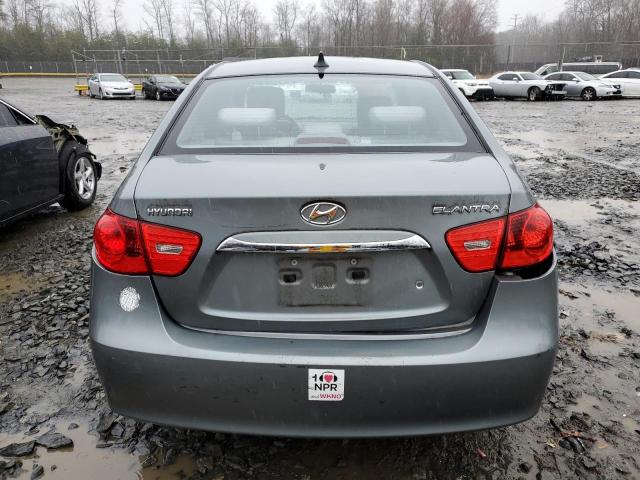 KMHDU4AD8AU861849 - 2010 HYUNDAI ELANTRA BLUE GRAY photo 6