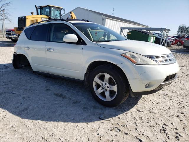 JN8AZ08W45W445045 - 2005 NISSAN MURANO SL WHITE photo 4