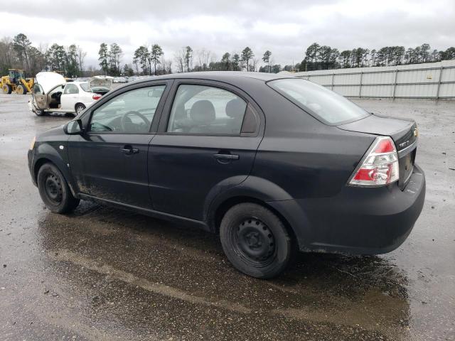 KL1TD56617B150831 - 2007 CHEVROLET AVEO BASE BLACK photo 2