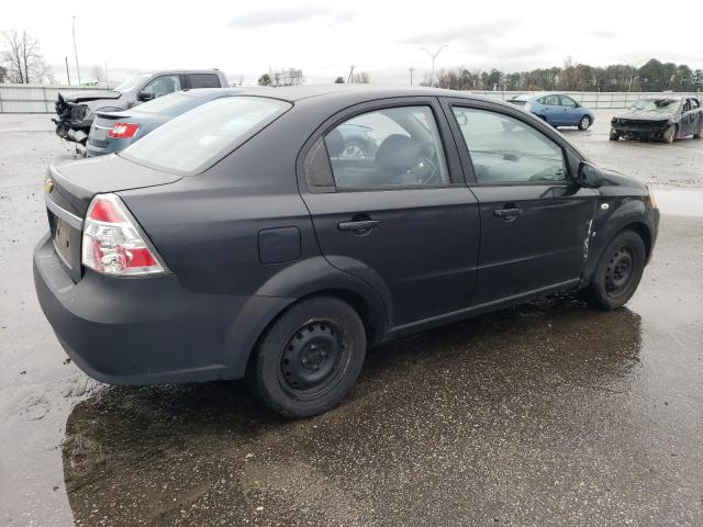 KL1TD56617B150831 - 2007 CHEVROLET AVEO BASE BLACK photo 3