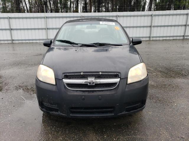 KL1TD56617B150831 - 2007 CHEVROLET AVEO BASE BLACK photo 5