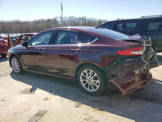 3FA6P0HD6HR262104 - 2017 FORD FUSION SE RED photo 2