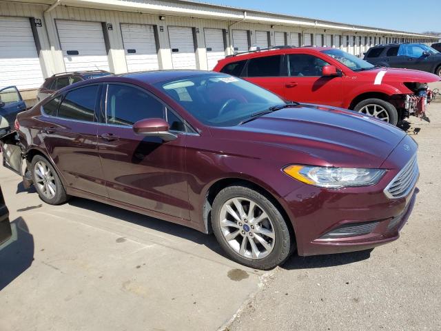 3FA6P0HD6HR262104 - 2017 FORD FUSION SE RED photo 4