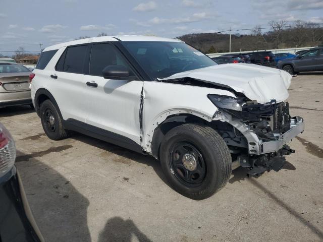 1FM5K8AB1NGB30040 - 2022 FORD EXPLORER POLICE INTERCEPTOR თეთრი ფოტო 4