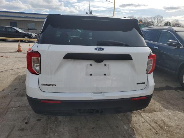 1FM5K8AB1NGB30040 - 2022 FORD EXPLORER POLICE INTERCEPTOR თეთრი ფოტო 6