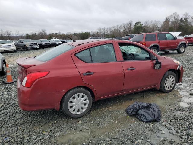 3N1CN7AP3GL826750 - 2016 NISSAN VERSA S RED photo 3