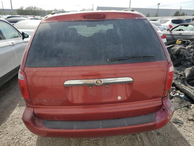 1A4GP45R66B727997 - 2006 CHRYSLER TOWN & COU წითელი ფოტო 6