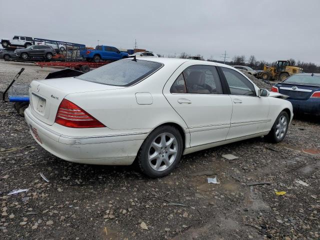 WDBNG83J65A454614 - 2005 MERCEDES-BENZ S 430 4MATIC WHITE photo 3