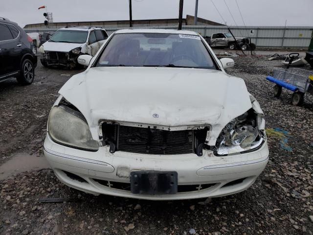 WDBNG83J65A454614 - 2005 MERCEDES-BENZ S 430 4MATIC WHITE photo 5