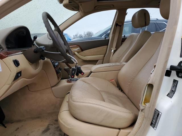 WDBNG83J65A454614 - 2005 MERCEDES-BENZ S 430 4MATIC WHITE photo 7