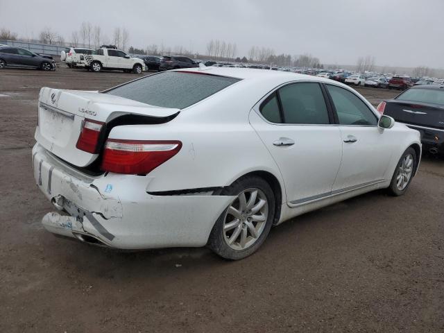 JTHBL46F485075624 - 2008 LEXUS LS 460 WHITE photo 3