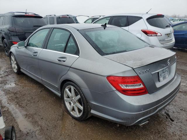 WDDGF8BBXCA711123 - 2012 MERCEDES-BENZ C 300 4MATIC GRAY photo 2