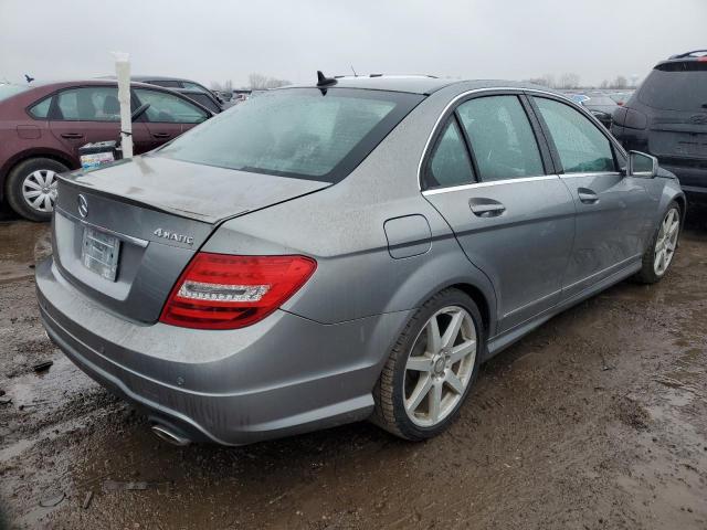 WDDGF8BBXCA711123 - 2012 MERCEDES-BENZ C 300 4MATIC GRAY photo 3