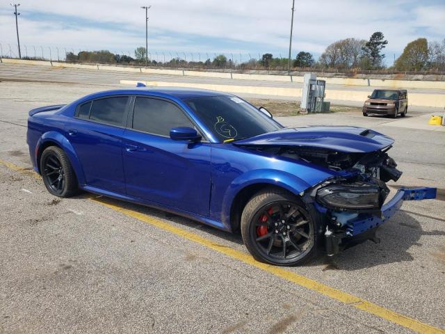 2C3CDXL97NH116758 - 2022 DODGE CHARGER SRT HELLCAT BLUE photo 4