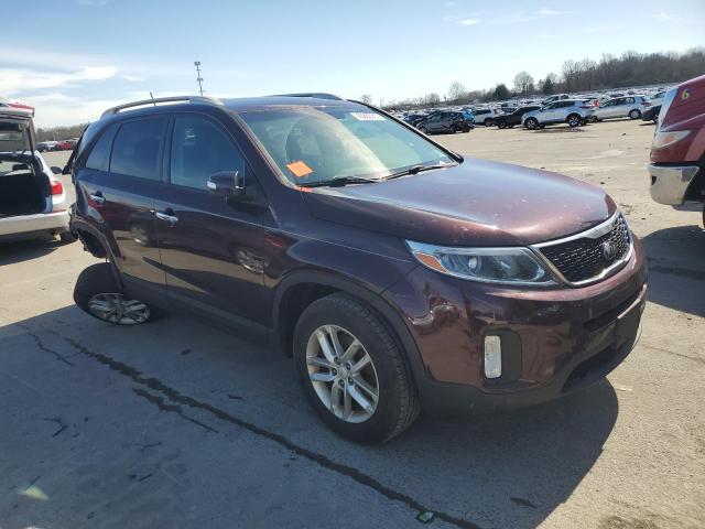 5XYKT4A63FG602355 - 2015 KIA SORENTO LX BURGUNDY photo 4