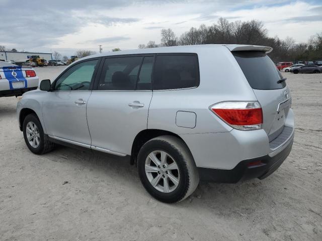 5TDZA3EH5DS042106 - 2013 TOYOTA HIGHLANDER BASE Gris photo 2