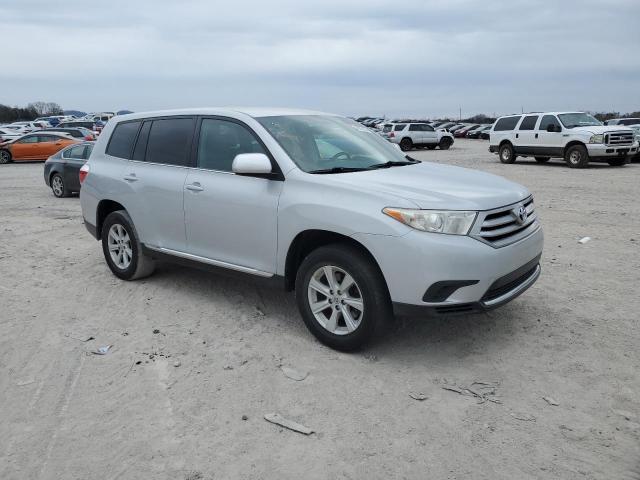 5TDZA3EH5DS042106 - 2013 TOYOTA HIGHLANDER BASE Gris photo 4