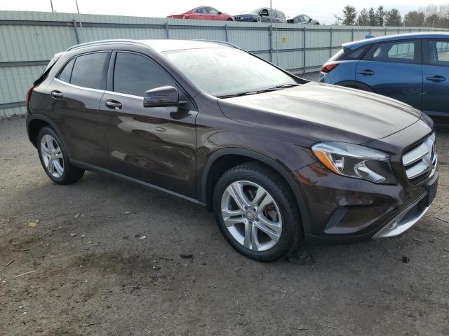 WDCTG4GB5FJ082702 - 2015 MERCEDES-BENZ GLA 250 4MATIC BROWN photo 4