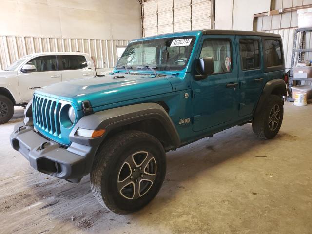 1C4HJXDN4LW134400 - 2020 JEEP WRANGLER U SPORT TEAL photo 1