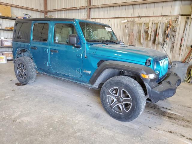 1C4HJXDN4LW134400 - 2020 JEEP WRANGLER U SPORT TEAL photo 4