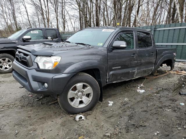 3TMLU4ENXDM129122 - 2013 TOYOTA TACOMA DOUBLE CAB GRAY photo 1