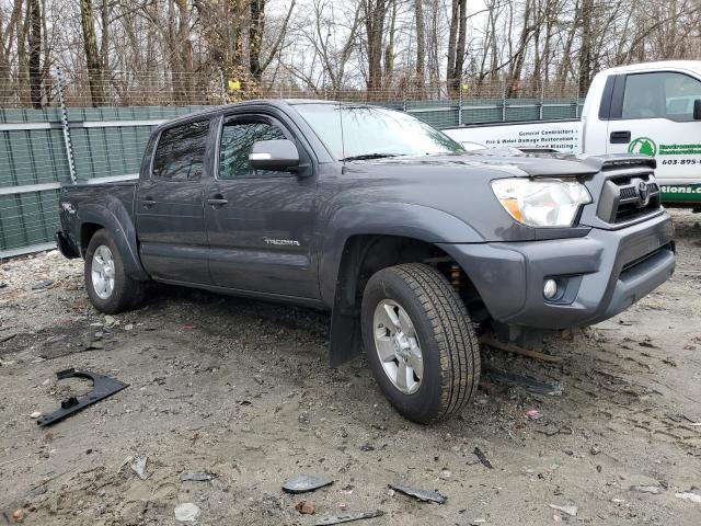 3TMLU4ENXDM129122 - 2013 TOYOTA TACOMA DOUBLE CAB GRAY photo 4