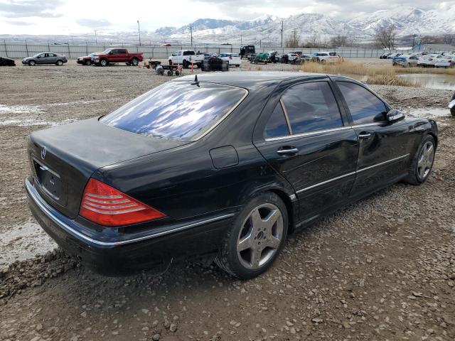 WDBNG70J95A456713 - 2005 MERCEDES-BENZ S 430 BLACK photo 3