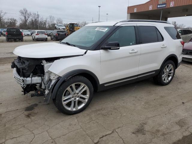 1FM5K8D8XHGD83149 - 2017 FORD EXPLORER XLT WHITE photo 1