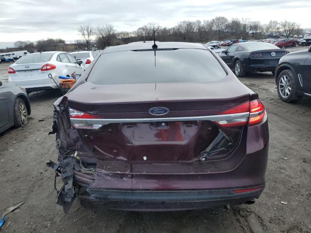 3FA6P0LU2JR148937 - 2018 FORD FUSION SE HYBRID MAROON photo 6