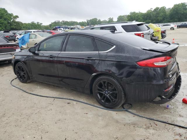 3FA6P0HD4KR128229 - 2019 FORD FUSION SE BLACK photo 2