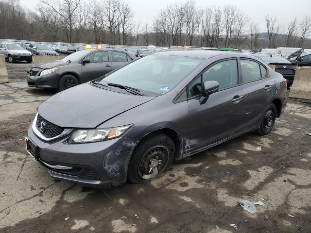 19XFB2F59FE221583 - 2015 HONDA CIVIC LX GRAY photo 1