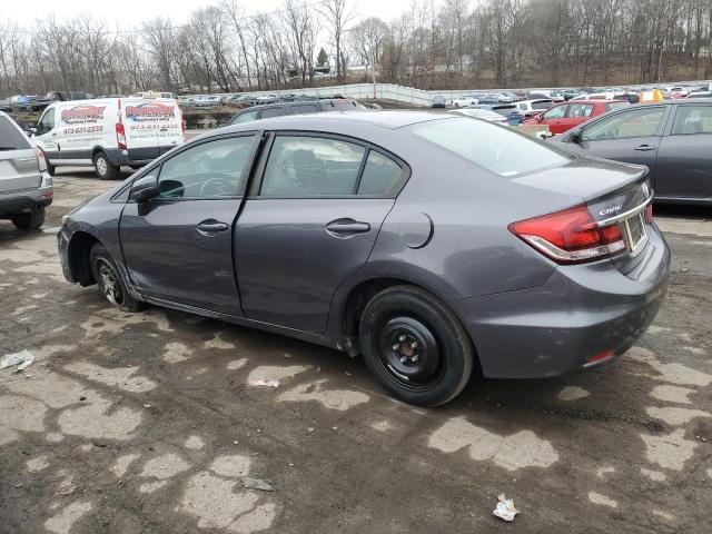 19XFB2F59FE221583 - 2015 HONDA CIVIC LX GRAY photo 2