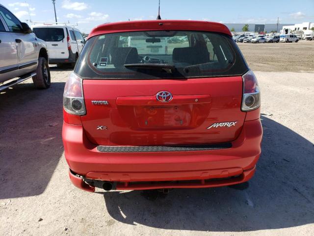 2T1KR32E48C696937 - 2008 TOYOTA COROLLA MA XR RED photo 6