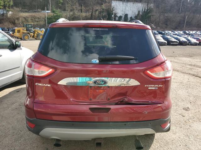 1FMCU9J90EUB77839 - 2014 FORD ESCAPE TITANIUM RED photo 6